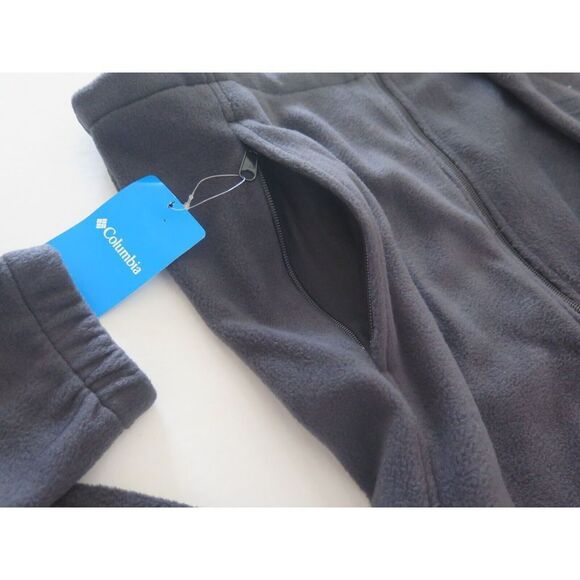 Columbia XM1247 010 Men Sz M Collegiate Navy Mt Grant Fleece Full Zip Jacket - Picture 7 of 7